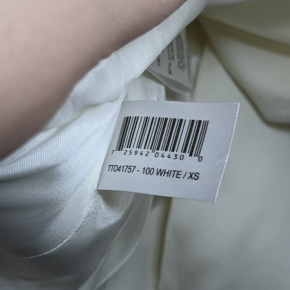 NWT BCBGMaxazria White Short Sleeve Blazer XS - Picture 10 of 11